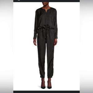 NWT ATM- Anthony Thomas Melillo- Black Micro-Twill Jumpsuit. Size M.